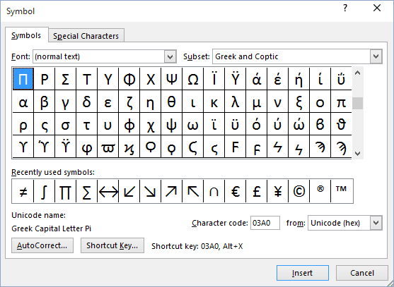 keyboard shortcut for micro symbol in excel mac